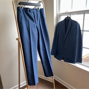 Calvin Klein three piece blue suit 40L